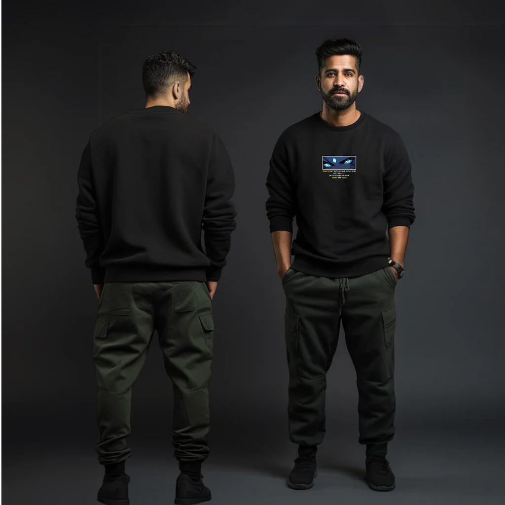 Shiva's Eyes Printed Sweatshirt for Men