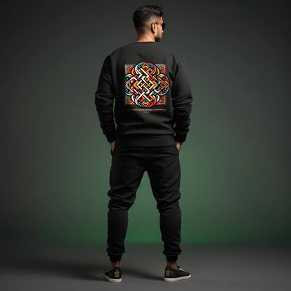 Endless Knot Printed Sweatshirt for Men