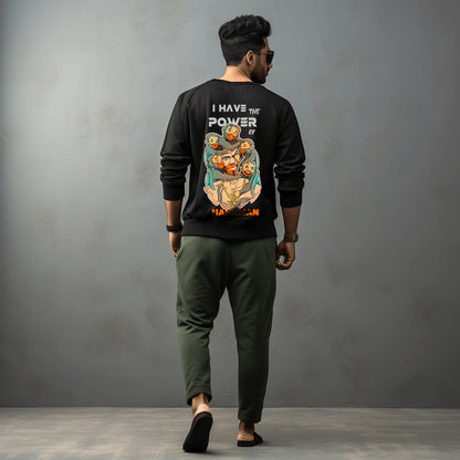 Hanuman Printed Sweatshirt for Men