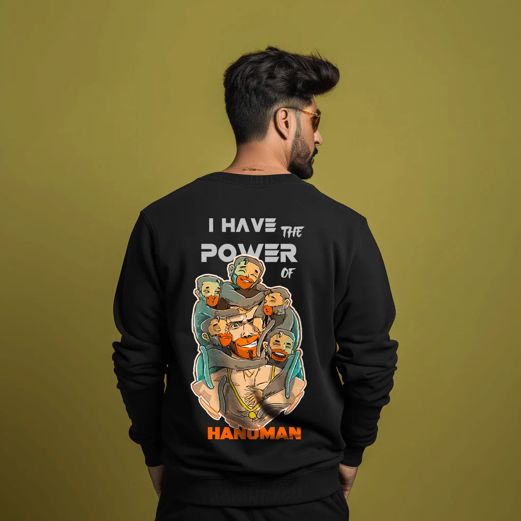 Hanuman Printed Sweatshirt for Men