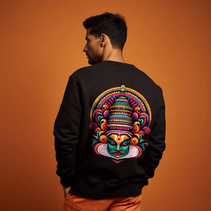 Bharatnatyam Dance Style Printed Sweatshirt for Men