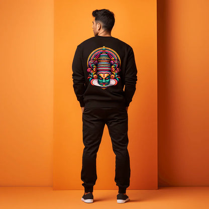 Bharatnatyam Dance Style Printed Sweatshirt for Men